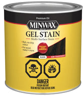 Minwax 660920000 Gel Stain, Black, Liquid, 1 qt, Can